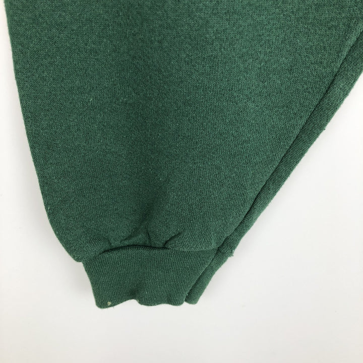 Discus Athletic Plain Blank Sweatshirt, Made in USA, Men's Size XL (approx.) cotton green type Vintage Second Hand