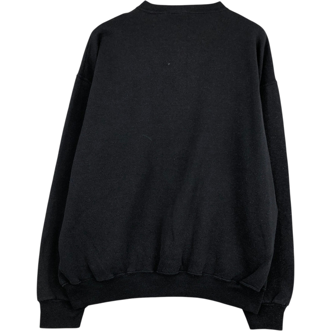 TULTEX plain blank sweatshirt, made in the USA, men's size XL cotton black type Vintage Second Hand