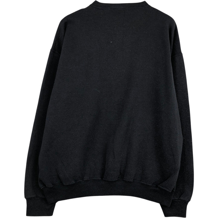 TULTEX plain blank sweatshirt, made in the USA, men's size XL cotton black type Vintage Second Hand