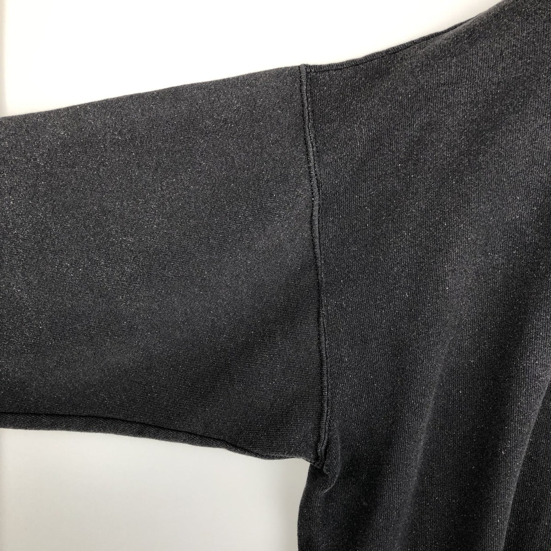 TULTEX plain blank sweatshirt, made in the USA, men's size XL cotton black type Vintage Second Hand