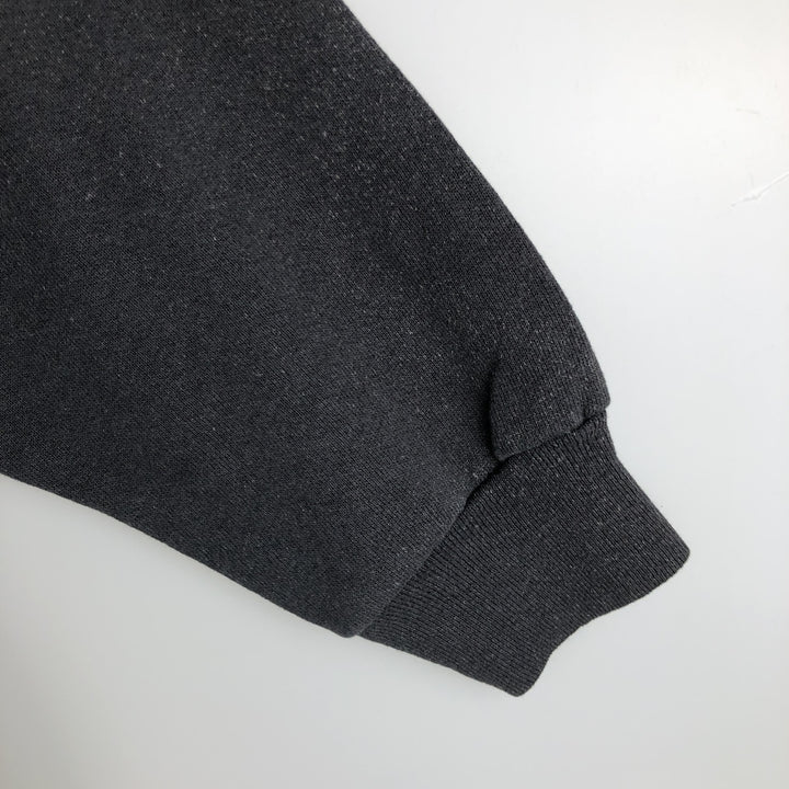 TULTEX plain blank sweatshirt, made in the USA, men's size XL cotton black type Vintage Second Hand