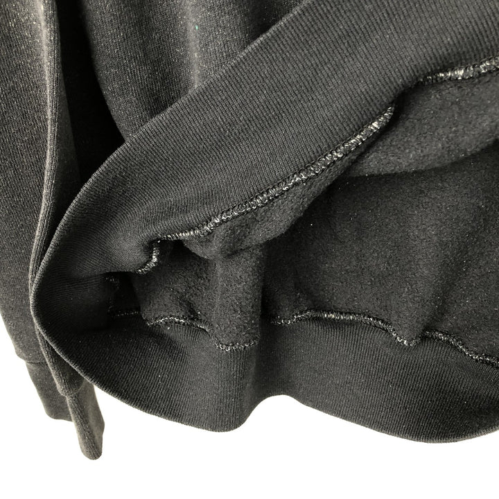TULTEX plain blank sweatshirt, made in the USA, men's size XL cotton black type Vintage Second Hand