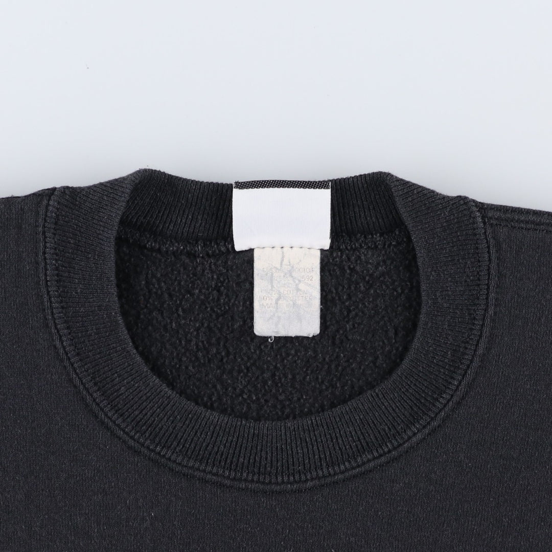 90'S Lee STURDY SWEATS Plain Blank Sweatshirt, Men's Size L (Equivalent), Vintage unclear black type Vintage Second Hand