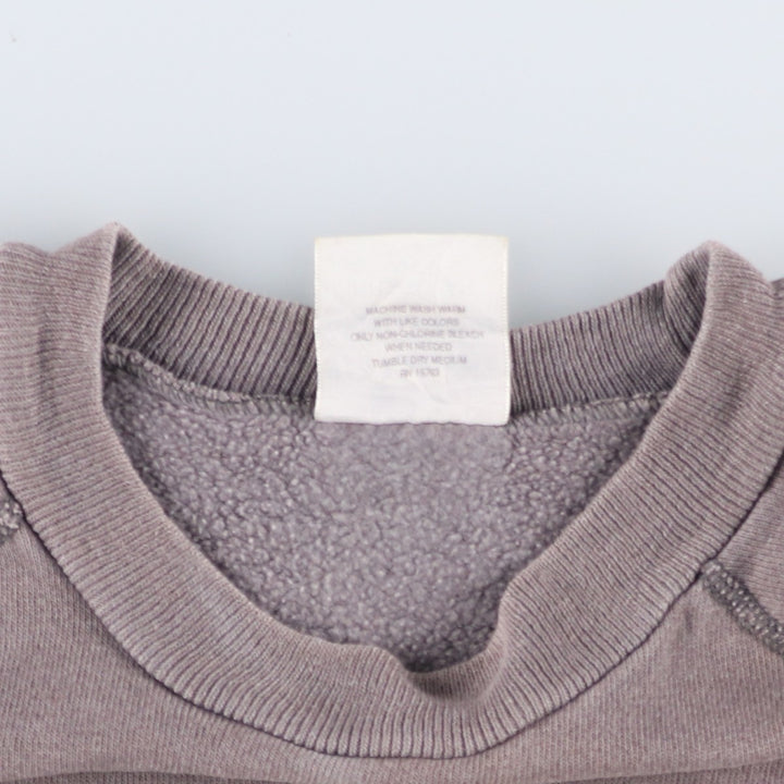 80s-90'S Hanes Irregular Activewear Plain Blank Sweatshirt, Made in USA, Men's Size L (Equivalent), Vintage cotton gray type Vintage Second Hand