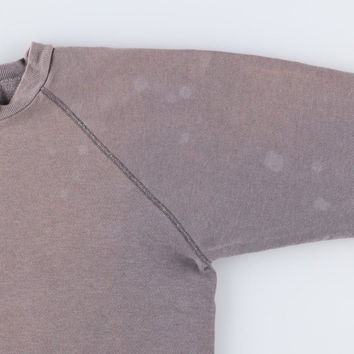 80s-90'S Hanes Irregular Activewear Plain Blank Sweatshirt, Made in USA, Men's Size L (Equivalent), Vintage cotton gray type Vintage Second Hand