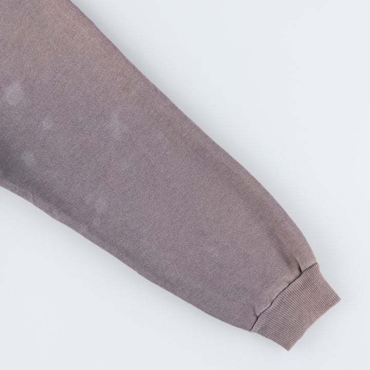 80s-90'S Hanes Irregular Activewear Plain Blank Sweatshirt, Made in USA, Men's Size L (Equivalent), Vintage cotton gray type Vintage Second Hand