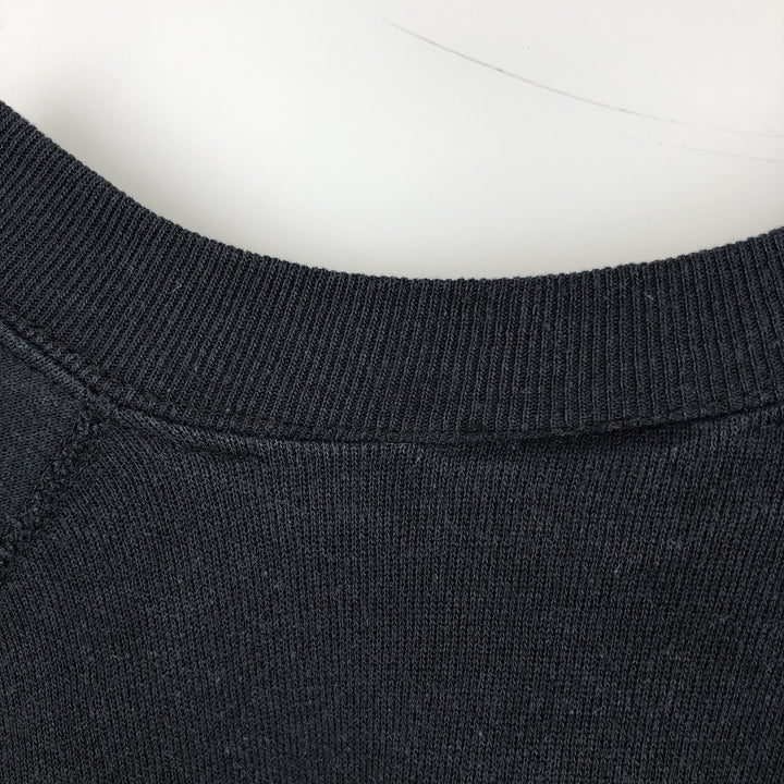 TULTEX Plain Blank Sweatshirt, Made in USA, Men's Size L (approx.) cotton black type Vintage Second Hand