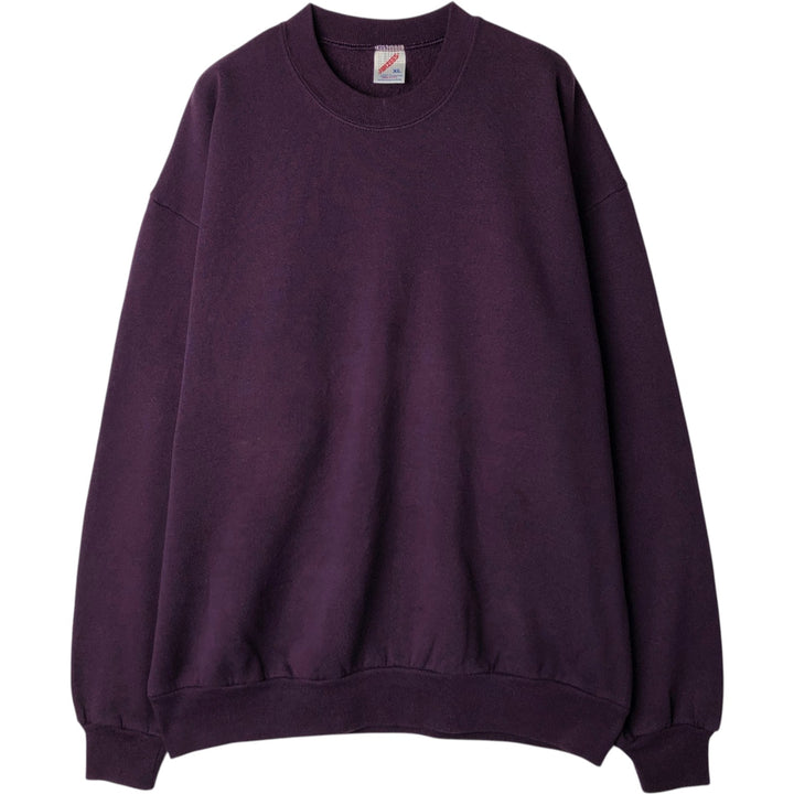 90'S Jerzees Plain Blank Sweatshirt Trainer Made in USA Men's XL Vintage cotton purple type Vintage Second Hand