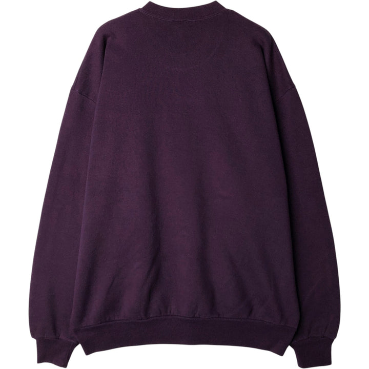 90'S Jerzees Plain Blank Sweatshirt Trainer Made in USA Men's XL Vintage cotton purple type Vintage Second Hand