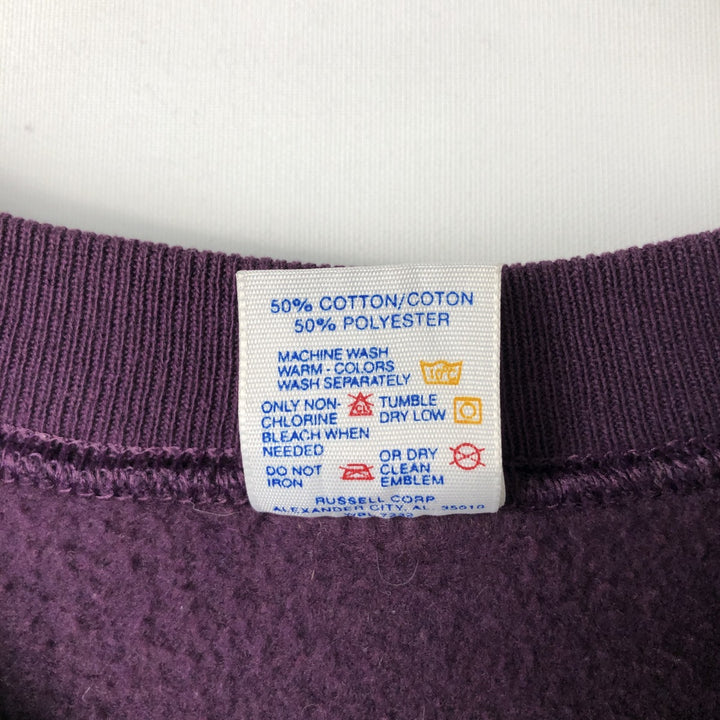 90'S Jerzees Plain Blank Sweatshirt Trainer Made in USA Men's XL Vintage cotton purple type Vintage Second Hand