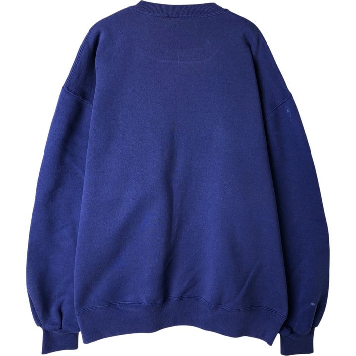 90'S Russell plain blank sweatshirt, sweatshirt, made in USA, men's size L, vintage cotton black type Vintage Second Hand