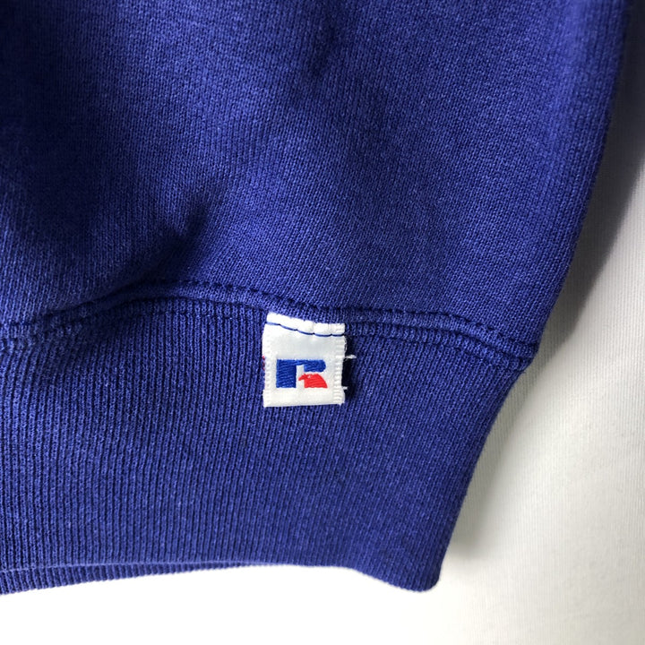 90'S Russell plain blank sweatshirt, sweatshirt, made in USA, men's size L, vintage cotton black type Vintage Second Hand