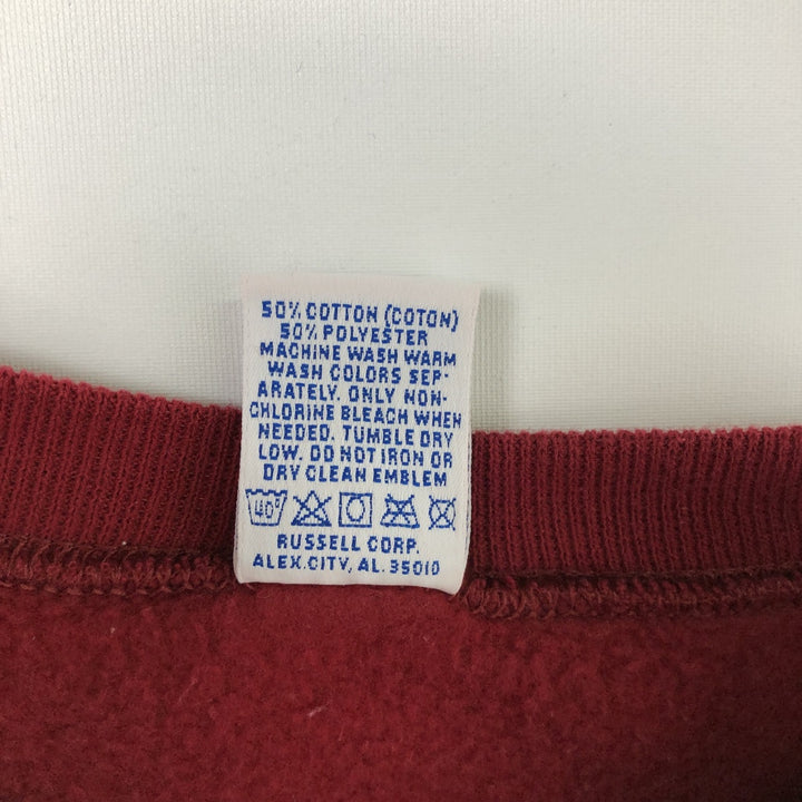 90'S Russell Plain Blank Sweatshirt, Made in USA, Men's Size M (Equivalent), Vintage cotton red type Vintage Second Hand