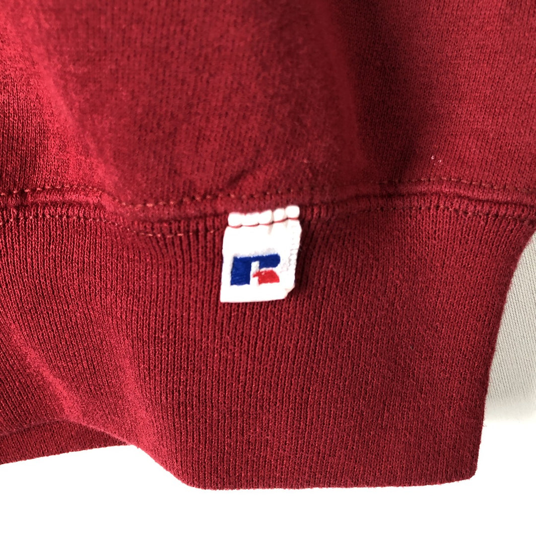 90'S Russell Plain Blank Sweatshirt, Made in USA, Men's Size M (Equivalent), Vintage cotton red type Vintage Second Hand
