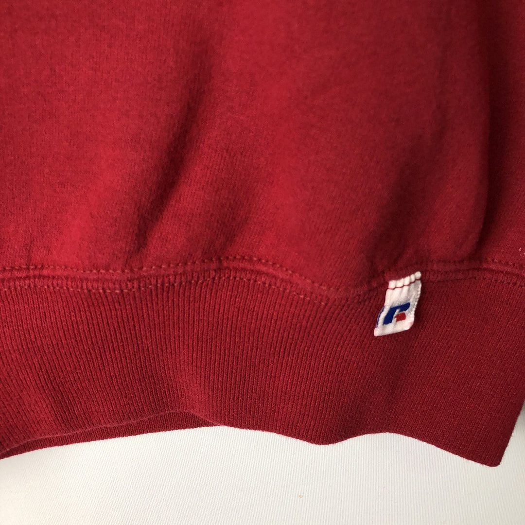 90'S Russell Plain Blank Sweatshirt, Made in USA, Men's Size M (Equivalent), Vintage cotton red type Vintage Second Hand