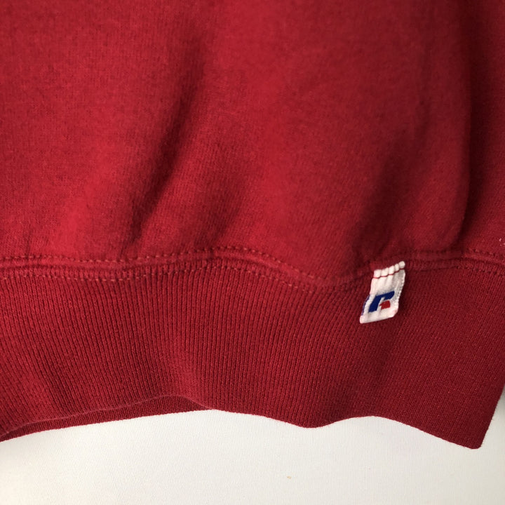 90'S Russell Plain Blank Sweatshirt, Made in USA, Men's Size M (Equivalent), Vintage cotton red type Vintage Second Hand