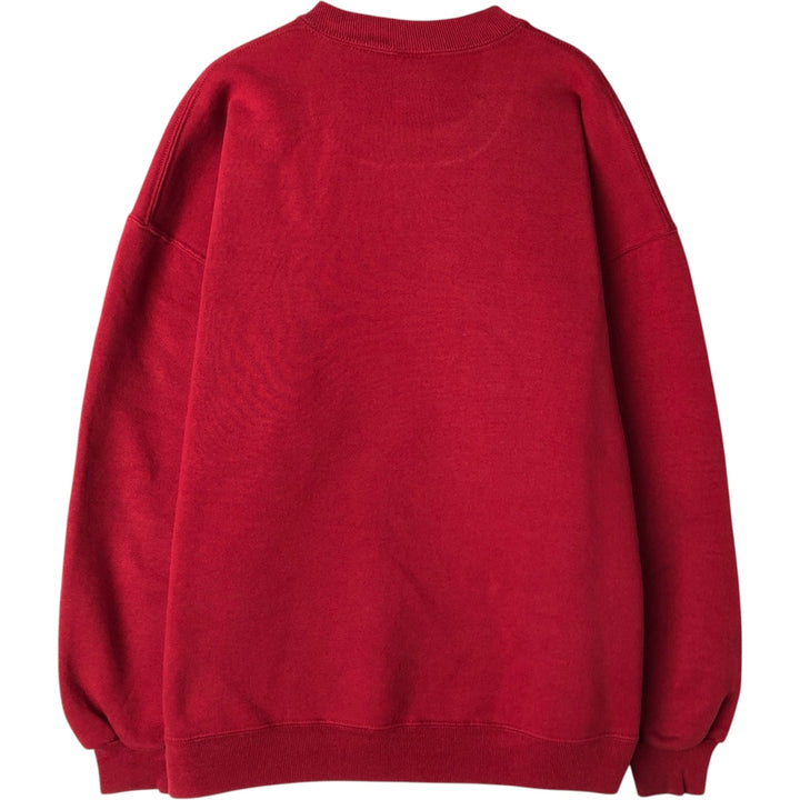 90'S Russell plain blank sweatshirt, sweatshirt, made in USA, men's XL size, vintage cotton red type Vintage Second Hand