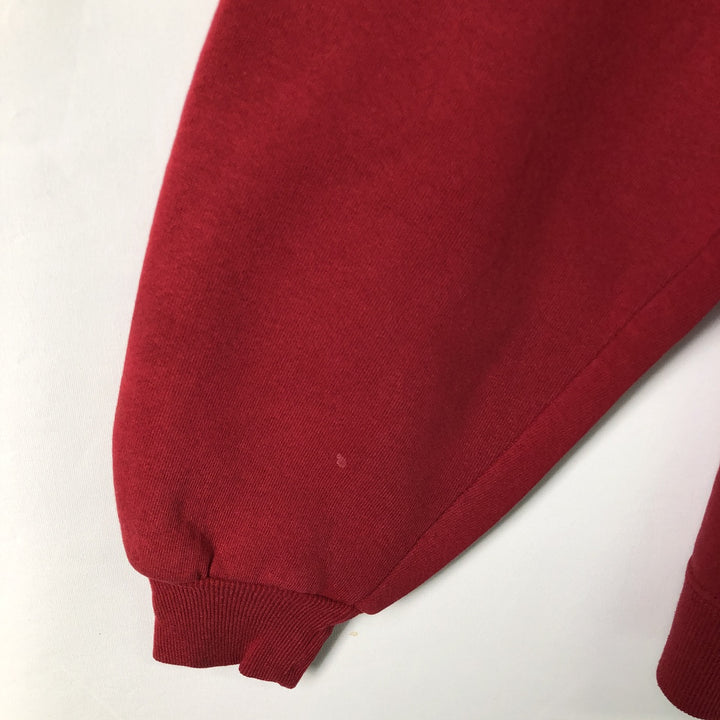 90'S Russell plain blank sweatshirt, sweatshirt, made in USA, men's XL size, vintage cotton red type Vintage Second Hand