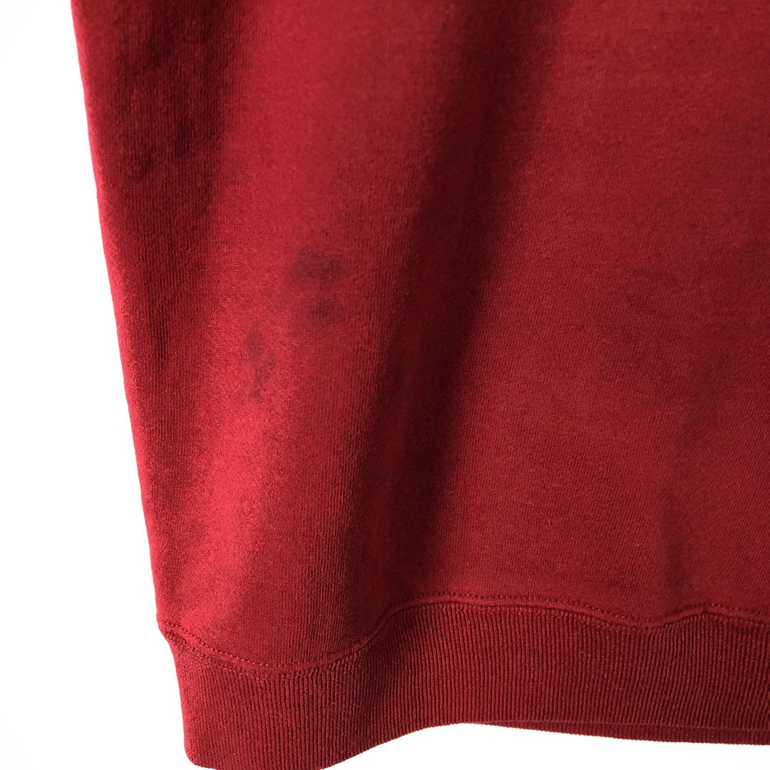 90'S Russell plain blank sweatshirt, sweatshirt, made in USA, men's XL size, vintage cotton red type Vintage Second Hand
