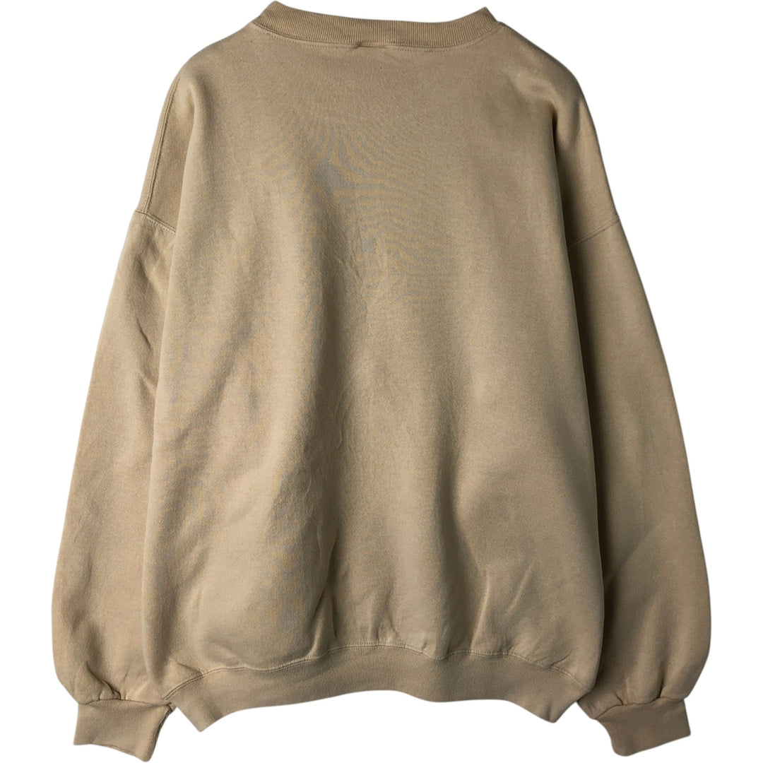 90'S Russell plain blank sweatshirt, sweatshirt, men's XL size, vintage cotton Beige type Vintage Second Hand