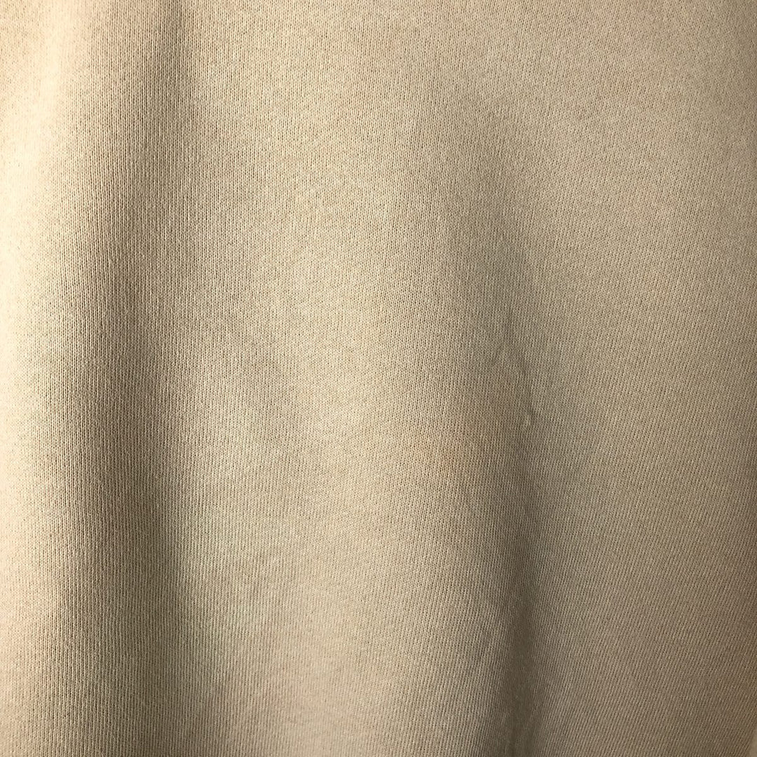 90'S Russell plain blank sweatshirt, sweatshirt, men's XL size, vintage cotton Beige type Vintage Second Hand