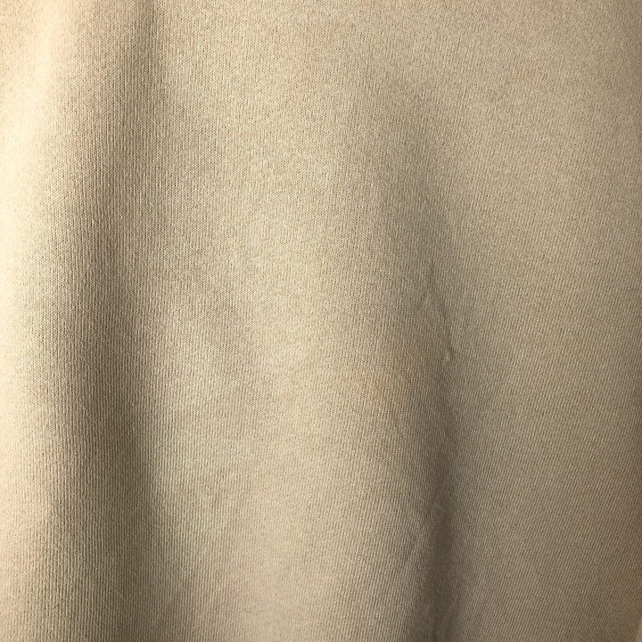 90'S Russell plain blank sweatshirt, sweatshirt, men's XL size, vintage cotton Beige type Vintage Second Hand