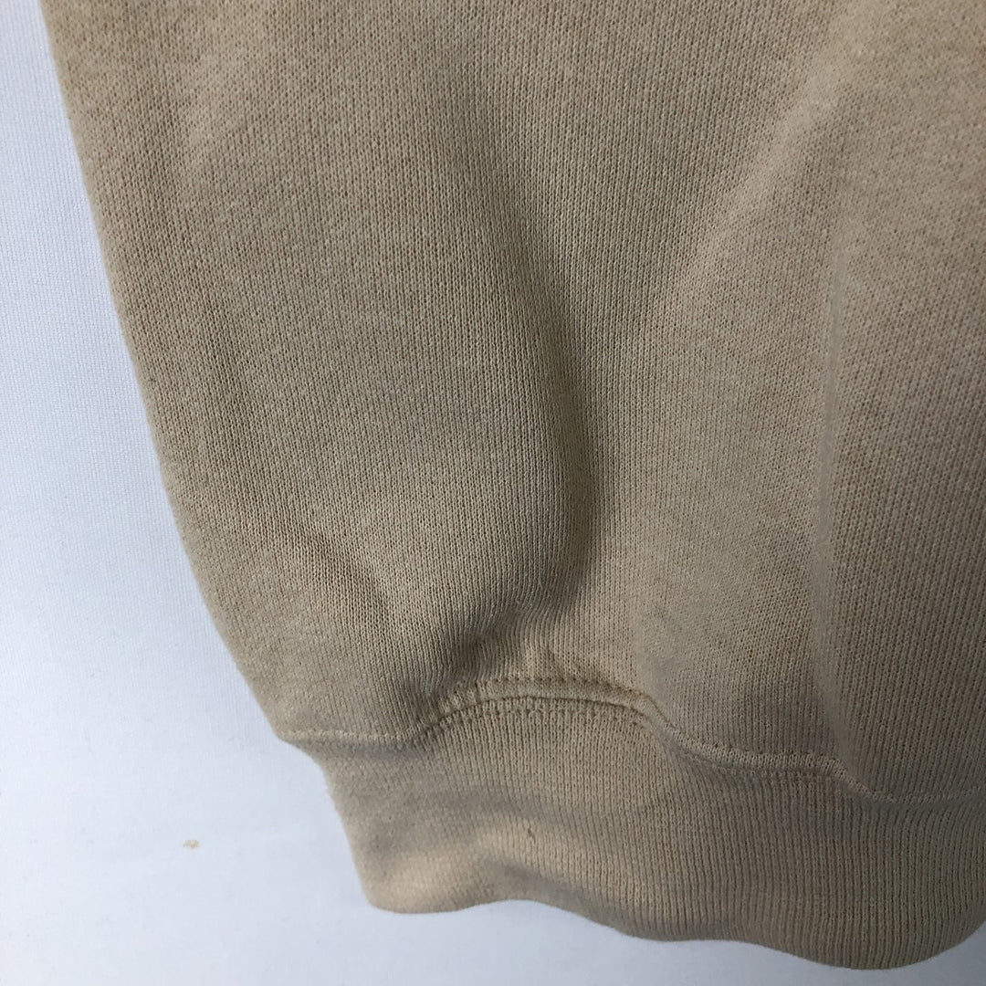 90'S Russell plain blank sweatshirt, sweatshirt, men's XL size, vintage cotton Beige type Vintage Second Hand