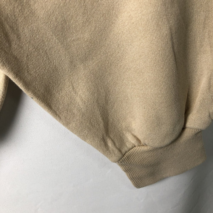 90'S Russell plain blank sweatshirt, sweatshirt, men's XL size, vintage cotton Beige type Vintage Second Hand