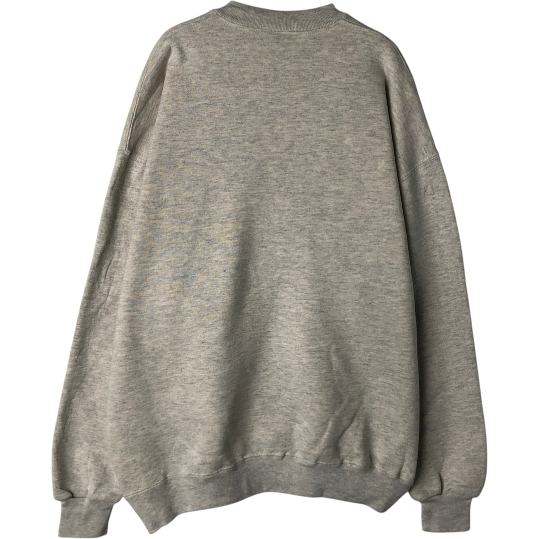 90'S Russell plain blank sweatshirt, sweatshirt, made in USA, men's XL size, vintage cotton unbleached Vintage Second Hand