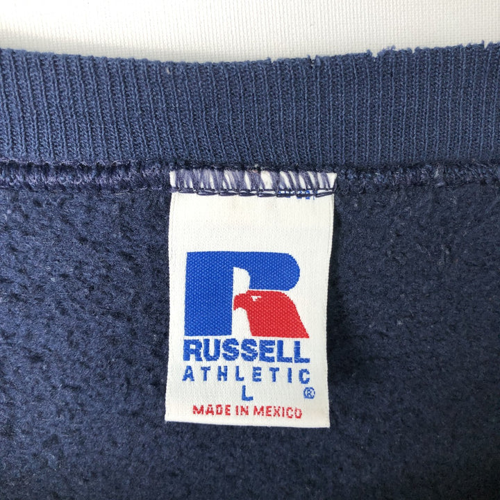 Vintage Russell plain blank sweatshirt, size L, men's size L cotton navy blue type Vintage Second Hand