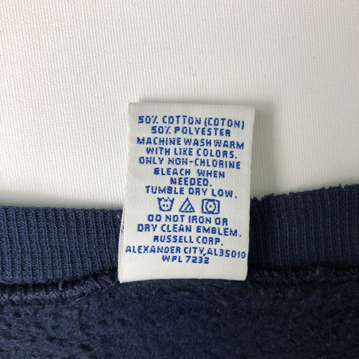 Vintage Russell plain blank sweatshirt, size L, men's size L cotton navy blue type Vintage Second Hand