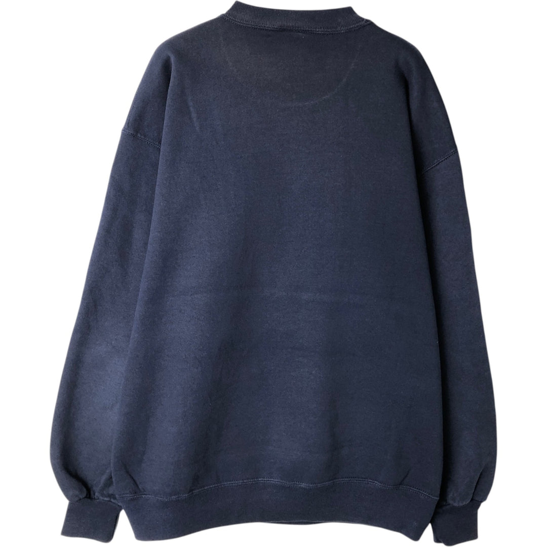 Russell Blank Sweatshirt, Made in USA, Men's Size L (Equivalent), Vintage cotton navy blue type Vintage Second Hand