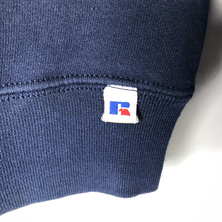 Russell Blank Sweatshirt, Made in USA, Men's Size L (Equivalent), Vintage cotton navy blue type Vintage Second Hand