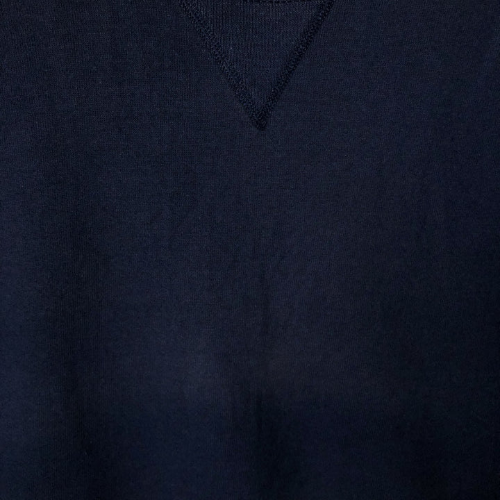 Russell Blank Sweatshirt, Made in USA, Men's Size L (Equivalent), Vintage cotton navy blue type Vintage Second Hand