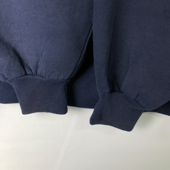 Russell Blank Sweatshirt, Made in USA, Men's Size L (Equivalent), Vintage cotton navy blue type Vintage Second Hand