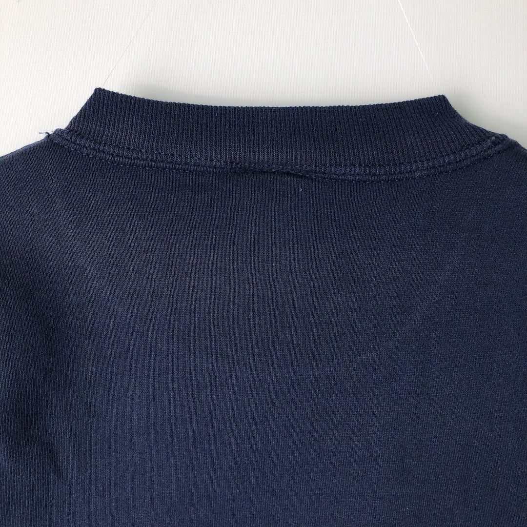 Russell Blank Sweatshirt, Made in USA, Men's Size L (Equivalent), Vintage cotton navy blue type Vintage Second Hand