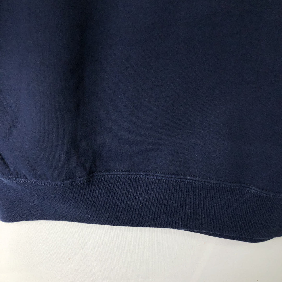 Russell Blank Sweatshirt, Made in USA, Men's Size L (Equivalent), Vintage cotton navy blue type Vintage Second Hand