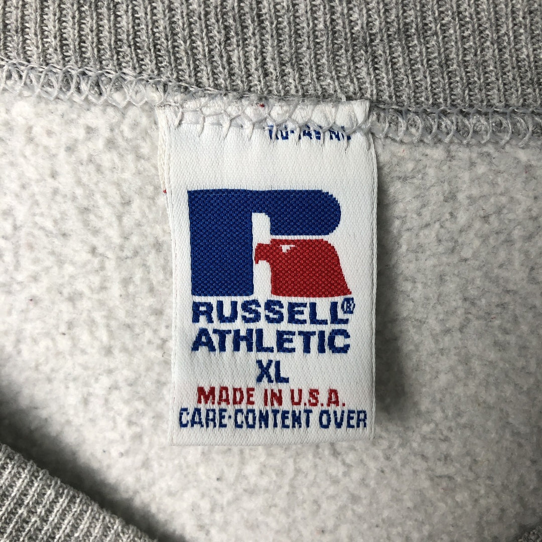 Vintage 90'S Russell ATHLETIC blank sweatshirt, made in the USA, men's size XL. cotton gray type Vintage Second Hand