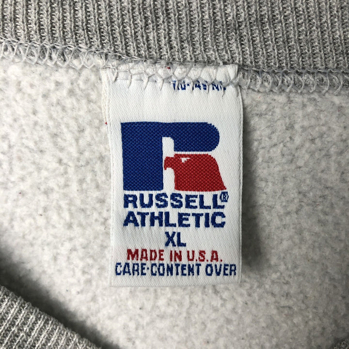 Vintage 90'S Russell ATHLETIC blank sweatshirt, made in the USA, men's size XL. cotton gray type Vintage Second Hand