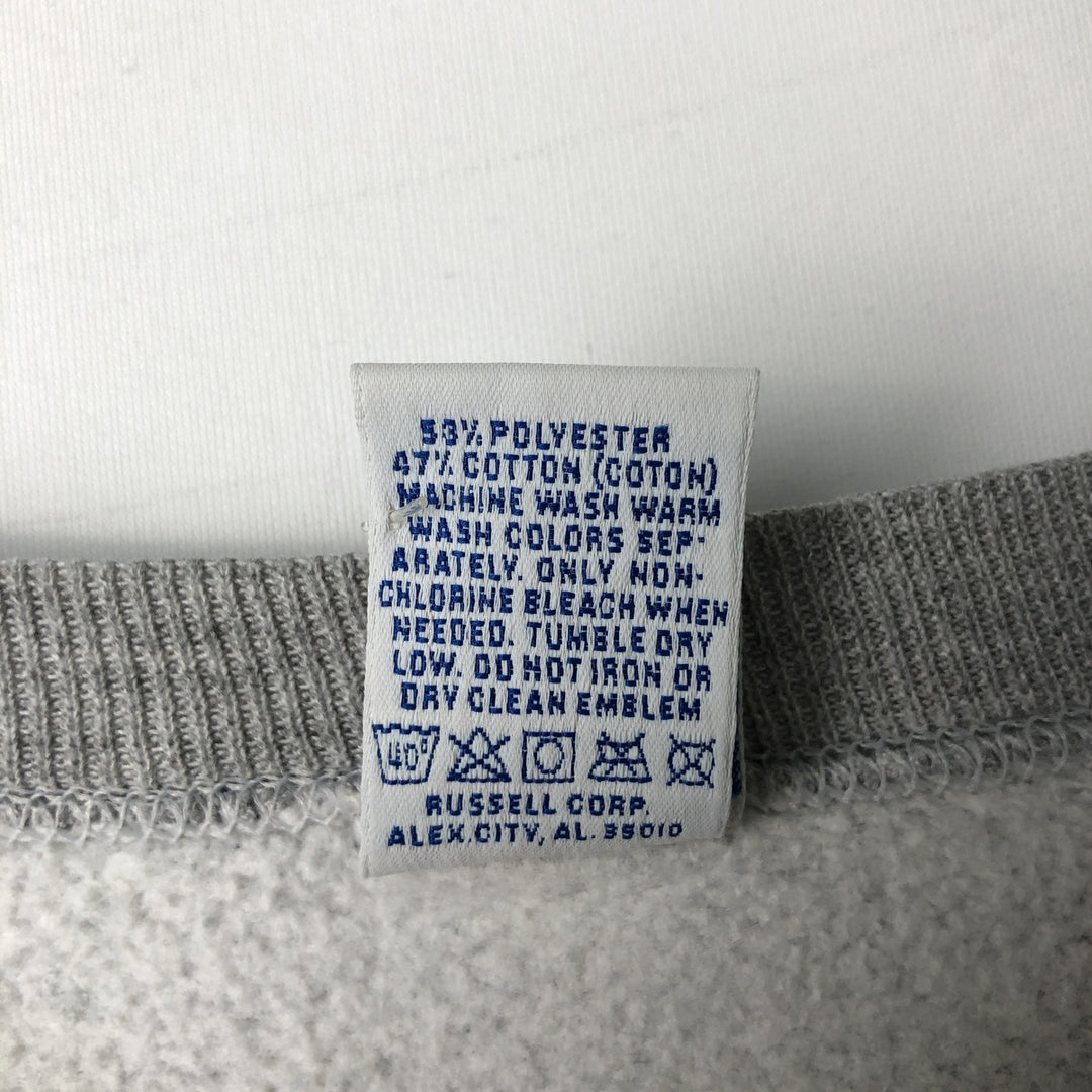 Vintage 90'S Russell ATHLETIC blank sweatshirt, made in the USA, men's size XL. cotton gray type Vintage Second Hand