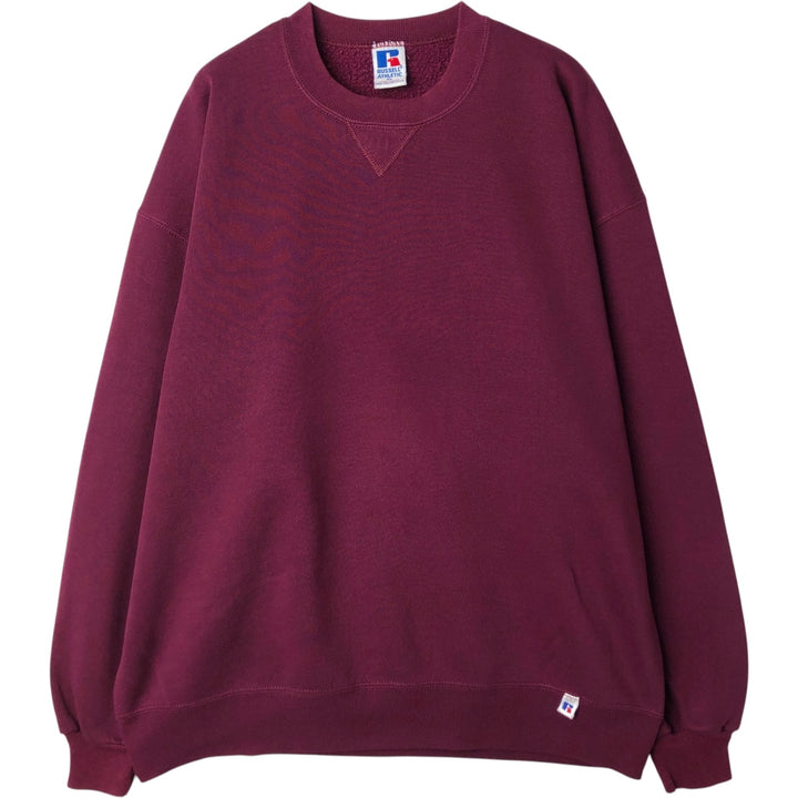 Vintage 90'S Russell ATHLETIC blank sweatshirt, made in the USA, men's size XL. cotton purple type Vintage Second Hand