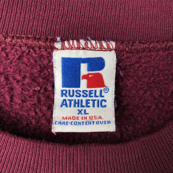 Vintage 90'S Russell ATHLETIC blank sweatshirt, made in the USA, men's size XL. cotton purple type Vintage Second Hand