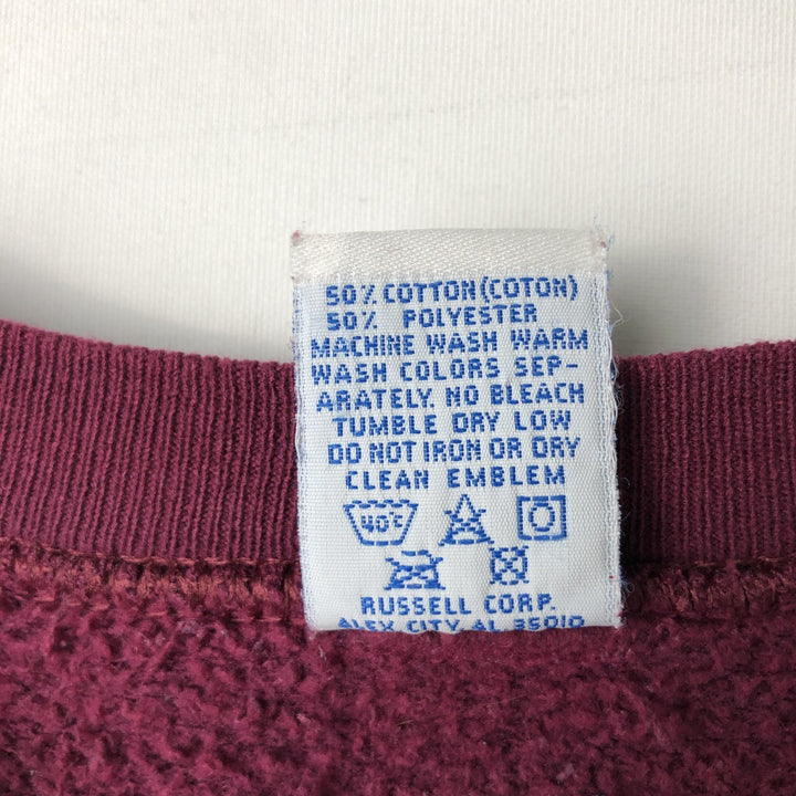 Vintage 90'S Russell ATHLETIC blank sweatshirt, made in the USA, men's size XL. cotton purple type Vintage Second Hand