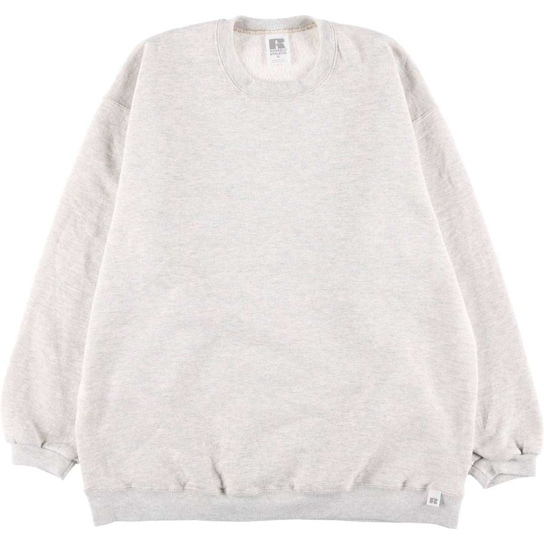 Vintage 90'S Russell ATHLETIC blank sweatshirt, made in the USA, men's size XL. cotton gray type Vintage Second Hand