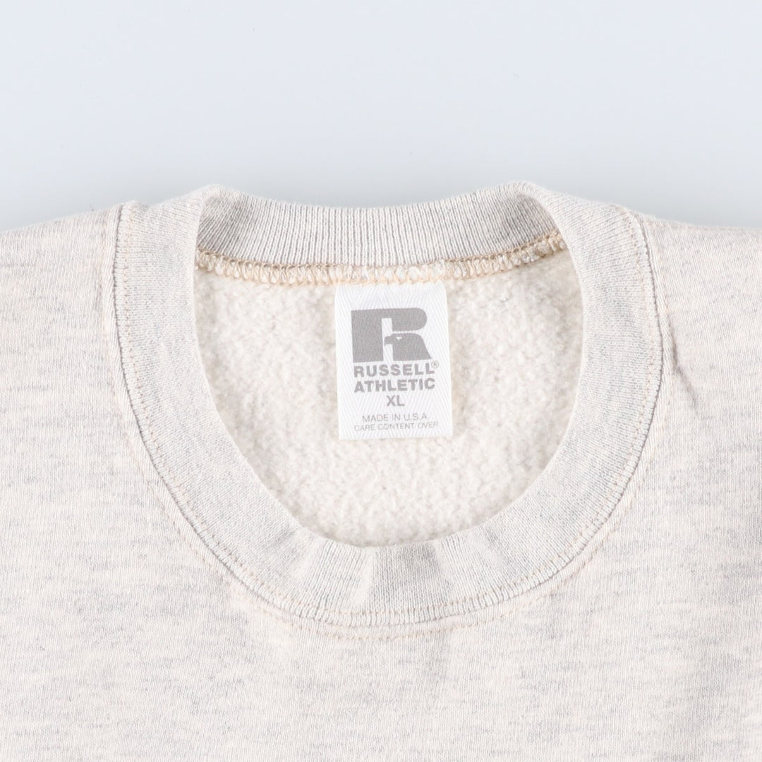 Vintage 90'S Russell ATHLETIC blank sweatshirt, made in the USA, men's size XL. cotton gray type Vintage Second Hand