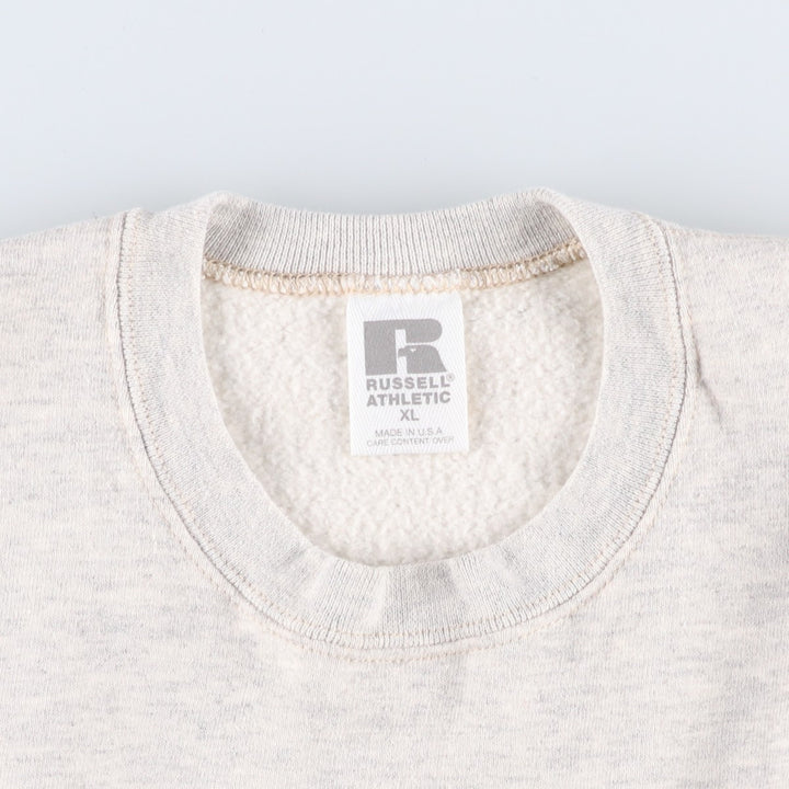 Vintage 90'S Russell ATHLETIC blank sweatshirt, made in the USA, men's size XL. cotton gray type Vintage Second Hand