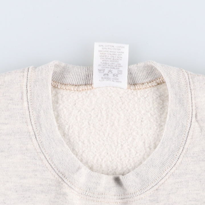 Vintage 90'S Russell ATHLETIC blank sweatshirt, made in the USA, men's size XL. cotton gray type Vintage Second Hand