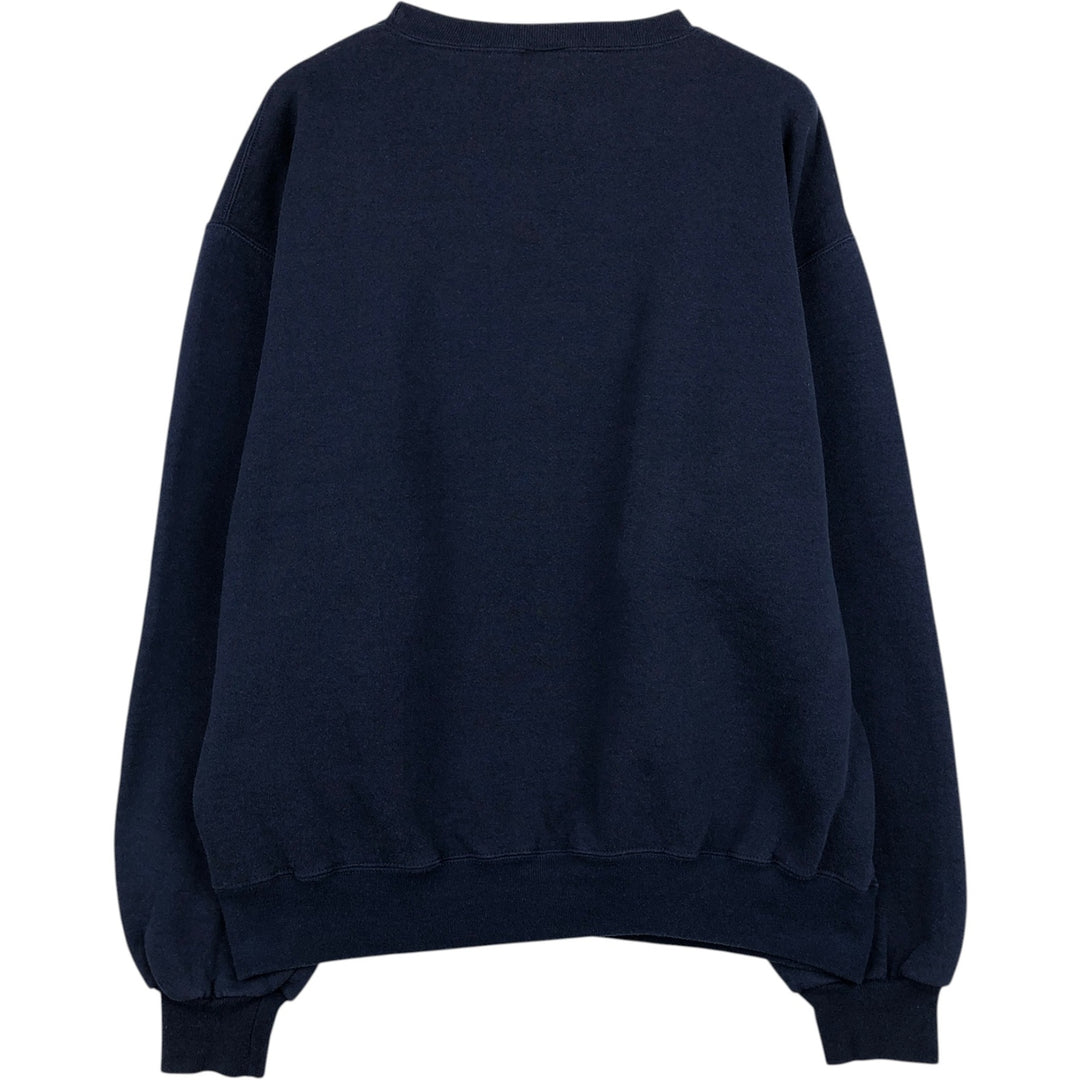 Russell ATHLETIC plain blank sweatshirt, men's size L cotton navy blue type Vintage Second Hand