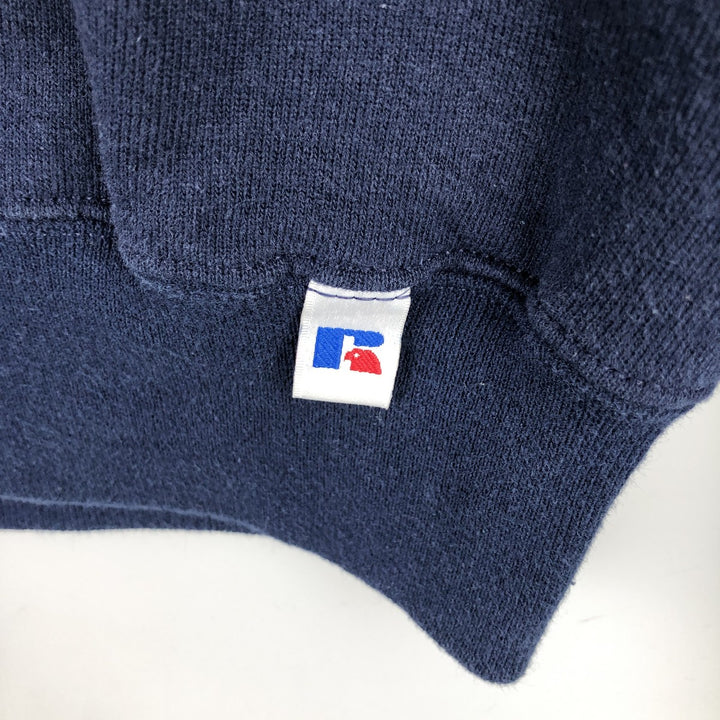 Russell ATHLETIC plain blank sweatshirt, men's size L cotton navy blue type Vintage Second Hand