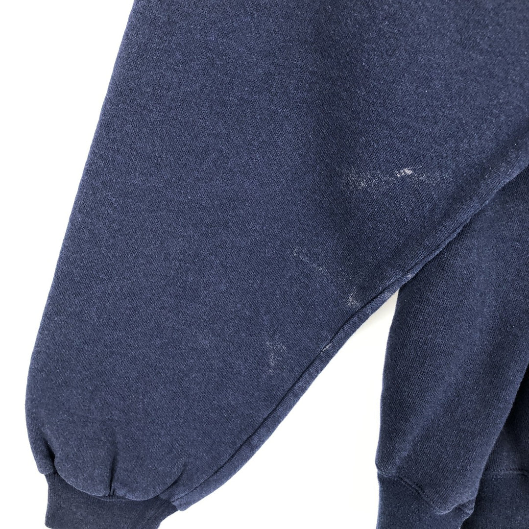 Russell ATHLETIC plain blank sweatshirt, men's size L cotton navy blue type Vintage Second Hand